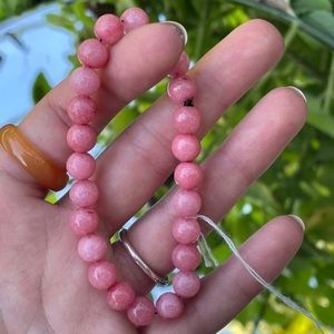 Coral pink glass beaded Bracelet